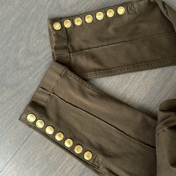 Burberry Brit  Horse Riding Skinny Pants. Skinny 28W. Military Green - Picture 9 of 9